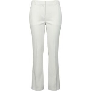 Vivid Womens White 100% Linen Wide Leg Trousers Pants Size Medium